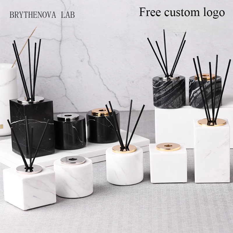 Home Fragrance Luxury - Bottiglia per aromaterapia in marmo senza