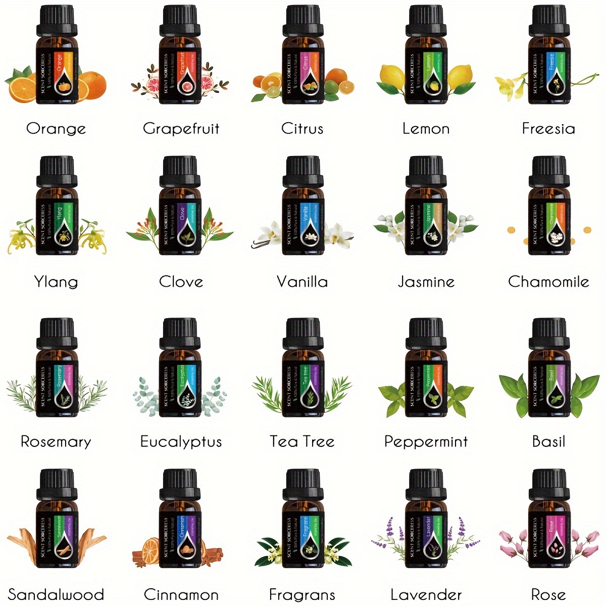 20 pz/set Set di Olio Essenzia - Home Fragrance Oils recensione e prezzo