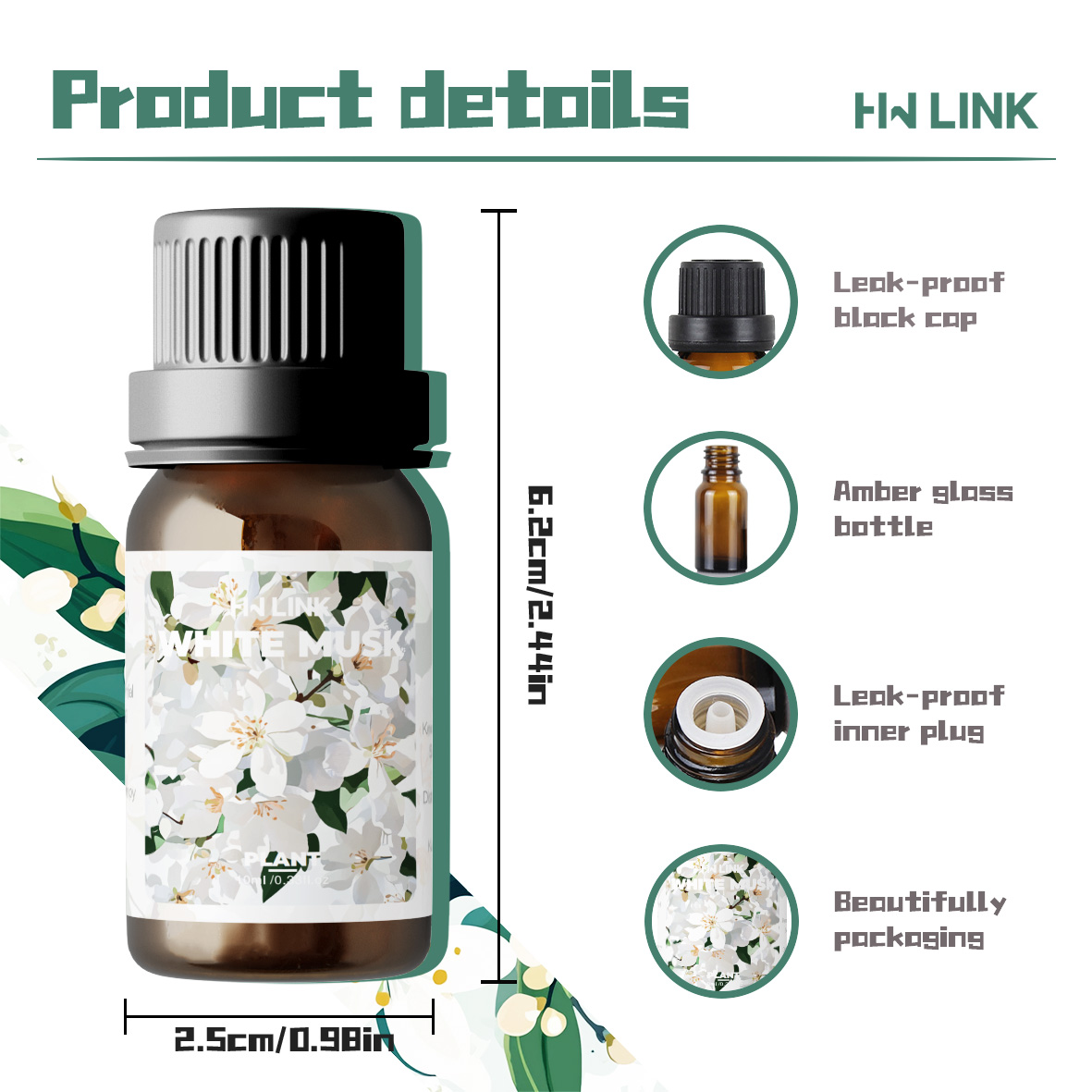 Oli essenziali di muschio bian - Home Fragrance Liquid recensione e prezzo