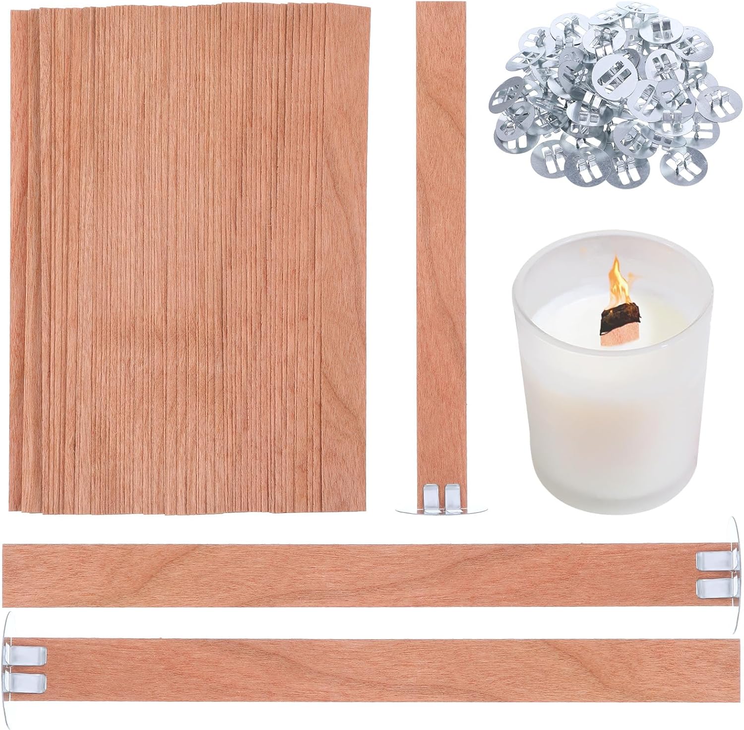 60 Stoppini in Legno per Cande - Wooden Wick Candle recensione e prezzo