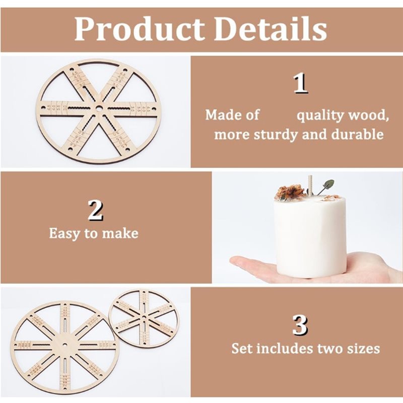 Set di 2 supporti per stoppini - Wooden Wick Candle recensione e prezzo